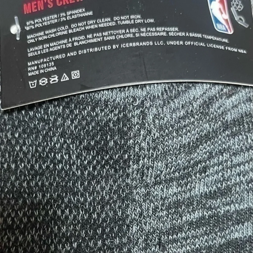 3 Pair Chicago Bulls Men’s Crew Socks - NWT
